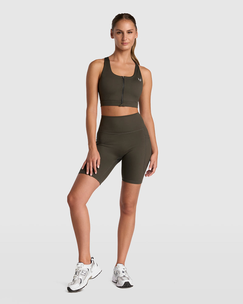 Endure Zip Sports Bra 