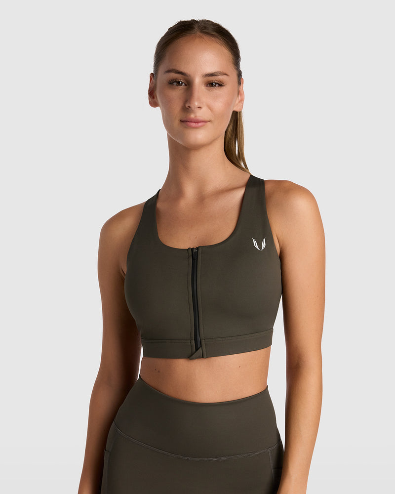 Endure Zip Sports Bra 